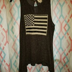 American flag tank